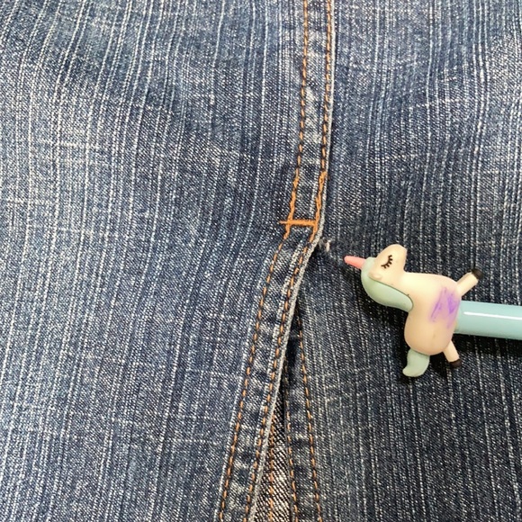 ANN TAYLOR LOFT JEAN SKIRT - Picture 8 of 8